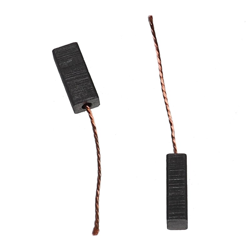 vhbw 2 x Carbon Brush, Motor Carbon Abrasive Carbon, 6.4