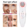 Ultrasonic Handheld Red Blue Light Vibration Anti Aging Facial Soothing