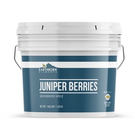 Earthborn Elements Juniper Berries 1 Gallon Bucket, Piney Flavor, Dried Spice