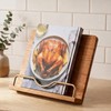 Cookbook Stand Holder for Kitchen Counter Decor - Wooden Recipe