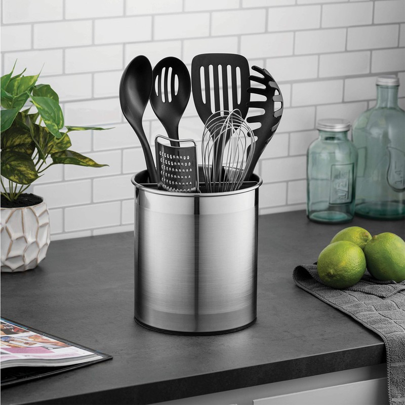 FineDine Rotating Kitchen Utensil Holder for Kitchen Counter - With