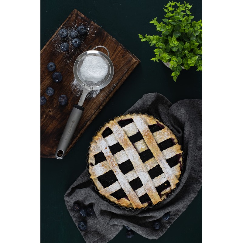 MasterClass MCSSSIEVE8 Soft Grip Sieve, 8 cm, Carded, Stainless Steel,