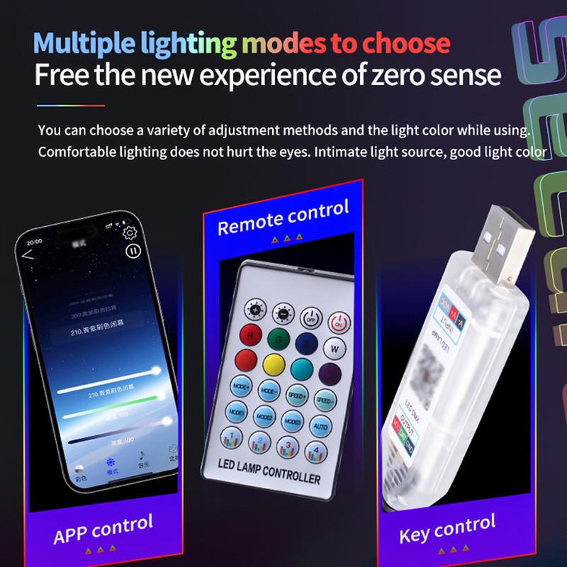 Car Lights Interior Smart Car Led Light with Remote Controller