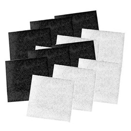 Coarse Poly & Carbon Replacement Pads for Pondmaster 1000 & 2000 Filters, Six Pack