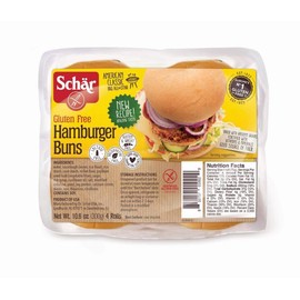 Schar Gluten Free Hamburger Buns 10.6oz 3 Pack - 12 Rolls