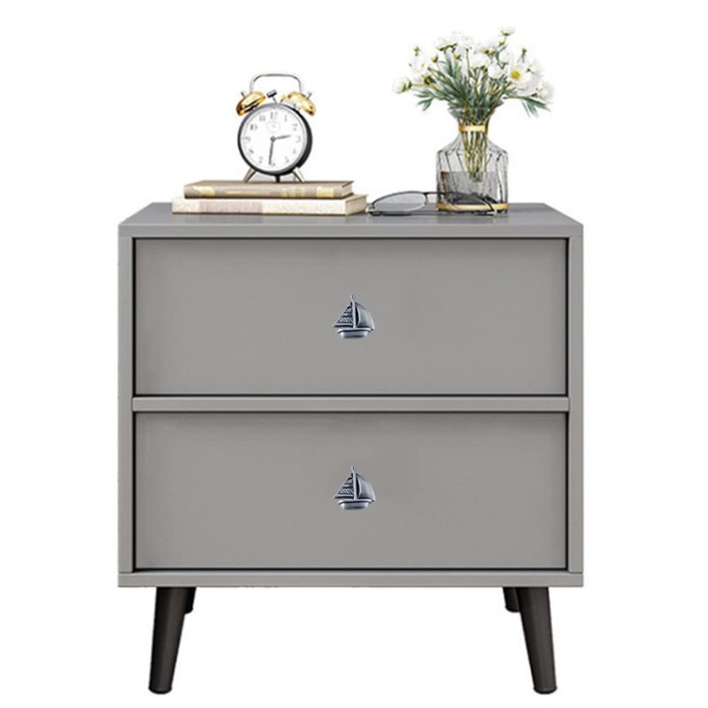 LB-LAIBA Boat Cabinet Knobs, Zinc Alloy Knobs for Cupboard Wardrobe