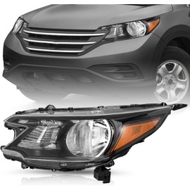 TUSDAR OE Style Headlight Assembly Fit 2012 2013 2014 Honda CR-V Halogen Headlamp (Left Driver Side)
