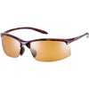 SWANS SAMV-0065 DMBR Airless-Move Sports Sunglasses, Polarized Lenses, Demi Brown