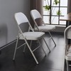Simpli-Magic Folding Chairs with Padded Cushion and Back, Padded Folding
