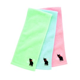 Top Lab 253678 100% Cotton Cleaning Towel Cat, 3 Color Set