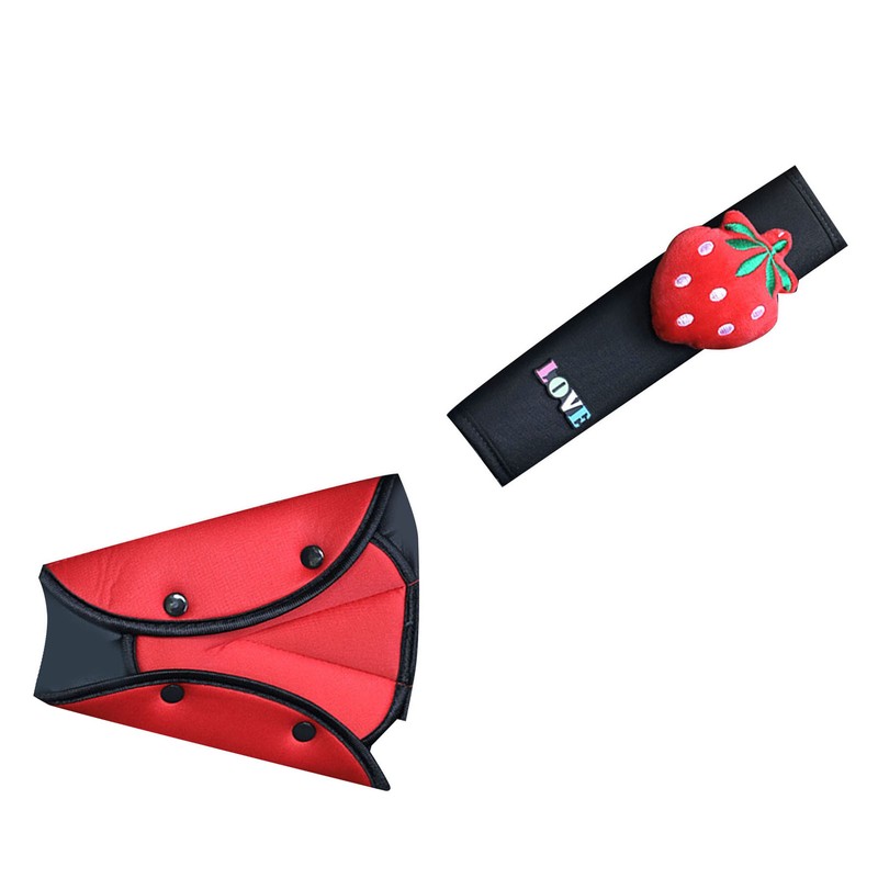 Car Seatbelt Cushion Pad Cute Soft Thick Polyester Kids Car