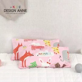 Design N Kids 디자인엔 알러지케어 애니멀즈 키즈메밀베개-핑크 Design En Allergy Care Animals Kids Buckwheat Pillow - Pink [Refer to the detailed page Refer to the detailed page]