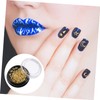 Baluue 5 Boxes Nail Art Charms Gold Stars Moon Manicure