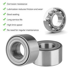 Chabushi Rear Wheel Bearing Assembly Compatible with Honda Pioneer 500 2015 2016, Pioneer 700/700-4 2014; 1 pcs Rear Left/Right Wheel Bearing Accessory Replace for 91056-HL3-A01