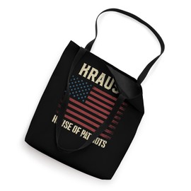 KRAUSE Last Name Surname American Flag Family Tote Bag