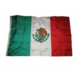 "Flags & Signs" 4x6 Embroidered Sewn Mexico Mexican 300D Nylon Flag 4'x6' Heavy Duty a-1-2942