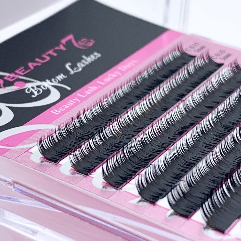 Semi-permanent Lower Bottom Eyelash Extensions C Curl Individual Under Lashes
