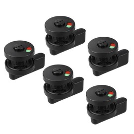 sourcing map Privacy Indicator Door Lock Plastic Nylon Display Lock for Public Partition Toilet Toilet Bathroom 53 mm Diameter Pack of 5