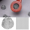 aqxreight 100Pcs Pipe Ball Screen Filter 16mm Stainless Steel Washable