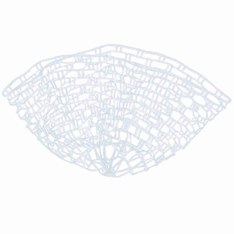 Outdoor Fly Fishing Landing Net Clear Rubber Replacement Mesh Bag(Mudium)
