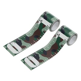 PATIKIL Adhesive Fish Ruler 120cm, 2 Pack Fish Measuring Tape Ruler Sticker Waterproof for Boat Fishing Kayak Workbench, Camo