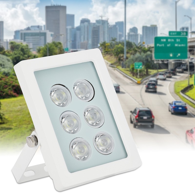DC12V 6 LEDs White Fill Light IP66 Automatic Sensor Light