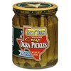 Talk O' Texas Crisp Mild Okra Pickles - 16 oz Glass Jar
