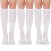 DRESHOW 3 Pairs Women Knee High Casual Tube Socks Cotton