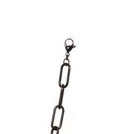 Anthony Vincent Happy Faces Collar Perla Cultivada Natural Blanco Tamaño 6 mm y 40 cm Largo con Broche de Plata de Ley. 925 baño con Rodio. Color Negro con Acero Inoxidable.