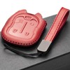 Vitodeco Genuine Leather Smart Key Fob Case with Leather Strap