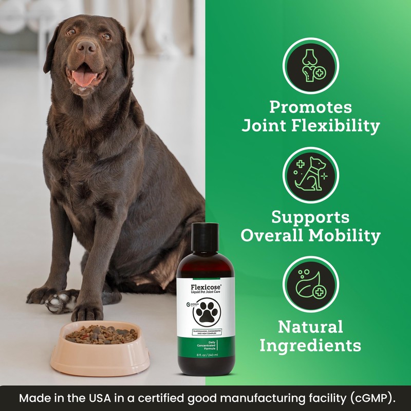 Pet Flexicose All Natural Dog Hip Joint Care and Support