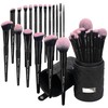 Bueart Design Juego de Brochas de Maquillaje Pro Deluxe, Rosa
