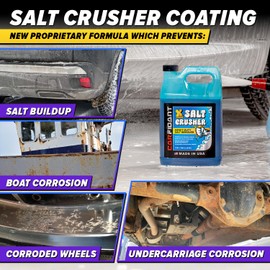 Carfidant Xtreme Salt Crusher – Boat Wash Soap & Salt Remover - Marine Engine Flush & Road Salts Neutralizer - Heavy Duty Cleaner for Boats, Jetskis, Cars - 1 Gallon (128 fl. oz.)