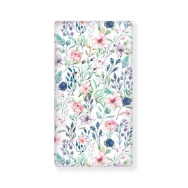 Winpema Flower Leaf Fitted Crib Sheet Flowers Baby Crib Sheet Fit Standard Crib and Toddler Mattress,Crib Mattress Sheets for Boys Girls 28"x52"