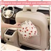4 Compartments Drink Carrier Bag with Strap,Strawberry,Beige