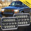 mayello Pair 7x6" 5x7" LED Headlights Lamp Sealed Hi/Lo For