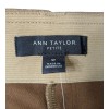 Ann Taylor Petite S Faux Suede Taupe High-Waisted Pants w/