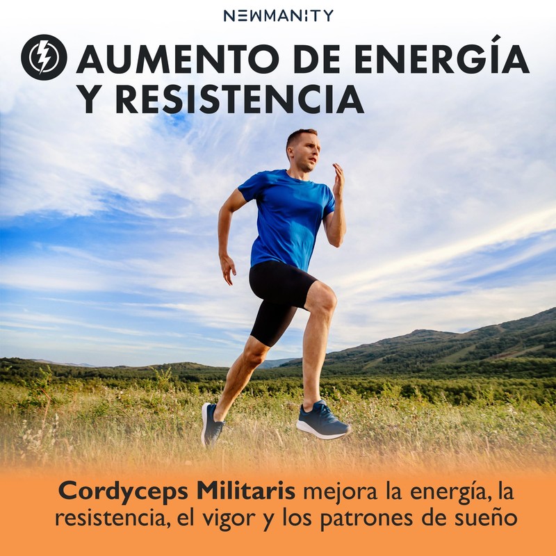 NEWMANITY Cordyceps Adaptógeno 30,000 mg - 150 Dosis Extracto Ultra