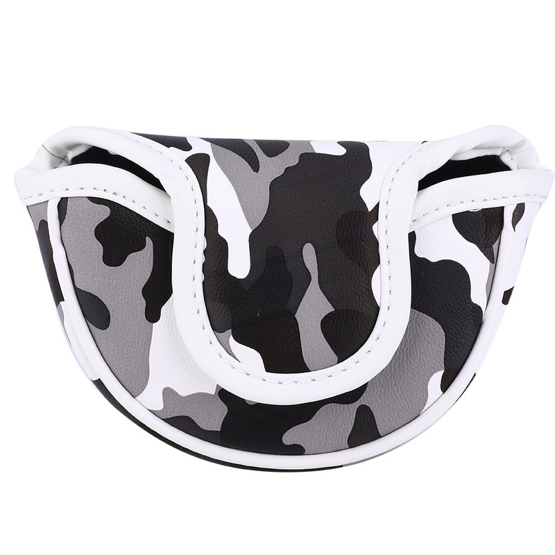 PU Leather Camouflage Semicircular Waterproof Magnetic Buckle Golf Putter Head
