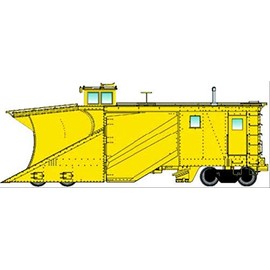 Walthers Proto 920-110028 Russell Snow Plow Unlettered Yellow