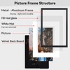 BKABOT 3.5x5 Picture Frame Set of 3, Black Metal Photo