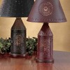 Park Designs Punched Revere Lamp 19" Red