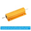 PATIKIL 100W 0.1 Ohm Aluminum Shell Resistor 2pcs Aluminum Housing