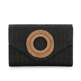 Freiesoldaten Straw Clutch Purses for Women Woven Evening Bag Summer Beach Bag for Party Weeding Vacation