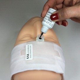 5 Eyelash Forehead Palettes with Headband and 5 Glue Cups, Eyelash Tray for Eyelash Extensions, Glue Cups, Forehead Tray, Eyelash Tray, Eyelash Headband, Forehead Tray