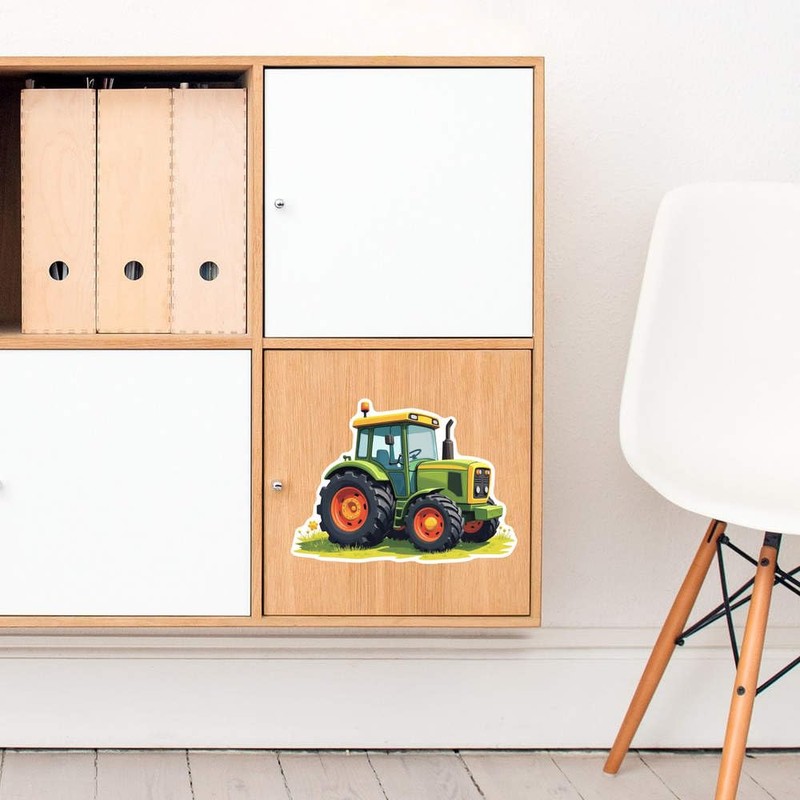 Azeeda Große 210mm 'Grüner Traktor' Permanente Aufkleber (DW00129306)