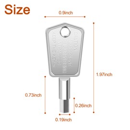WR01X28053 Freezer Door Key Replacement for Haier GE Magic Chef Freezer WR01X28052, WR05X10022 RF-3898-01 AP6280393-2 Pack