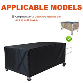 Cover for La Caja China Roasting Box, Compatible with #1 & #2 & SP Models Pig Roaster Grill, Made of Heavy-Duty 600D Oxford, All Weather Waterproof Covers