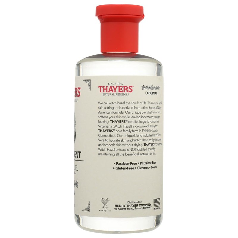 Thayers Witch Hazel with Aloe Vera, Original Astringent, 12 Fl