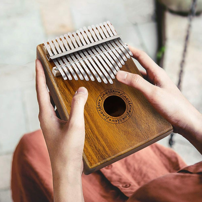 FINETHER Kalimba Thumb Piano, African Musical Instrument, Kalimba, 17 Keys,